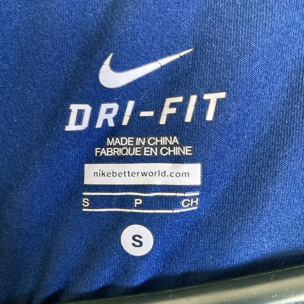 Nike Element Running 1/4 Zip Dri-Fit Pullover Long Sleeve Blue Mens Size Small